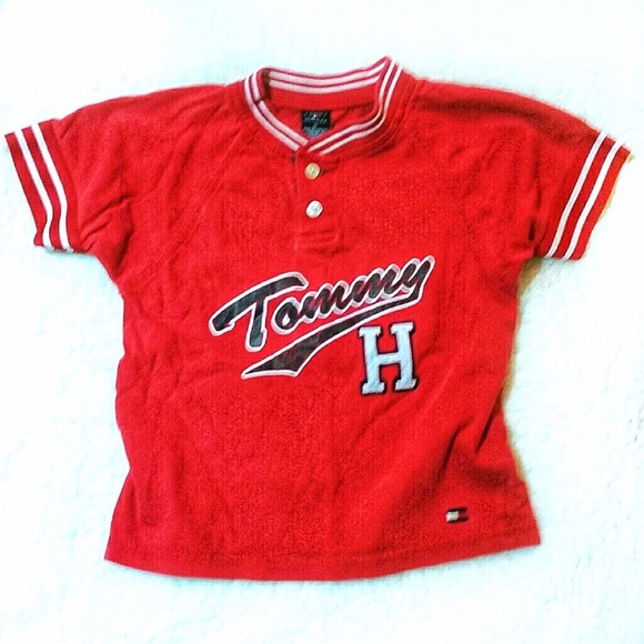 90’s Vintage OG Tommy Hilfiger Jersey Shirt SS 3T - Picture 1 of 13